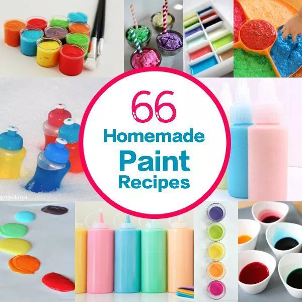 66 Homemade Paint Recipes for Childrens Art and Craft With images