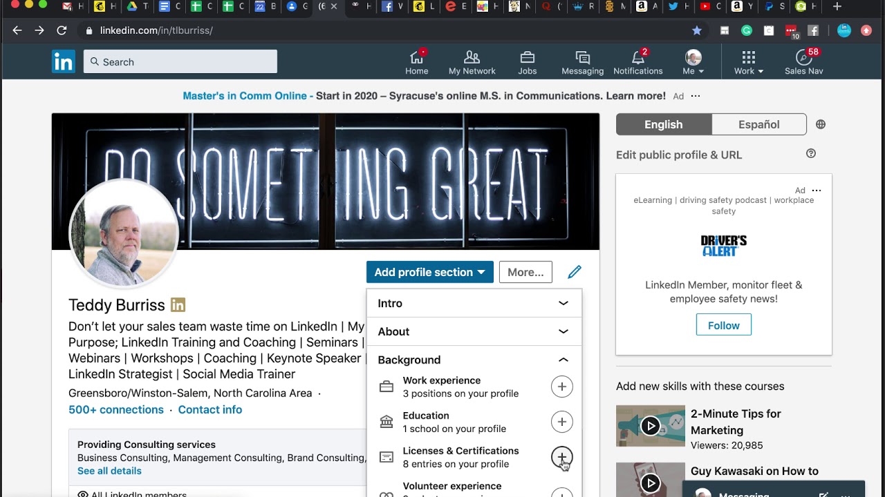 Adding a Certification to your LinkedIn Profile YouTube