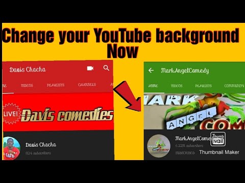 How to change YouTube background colourchannel art cover photo