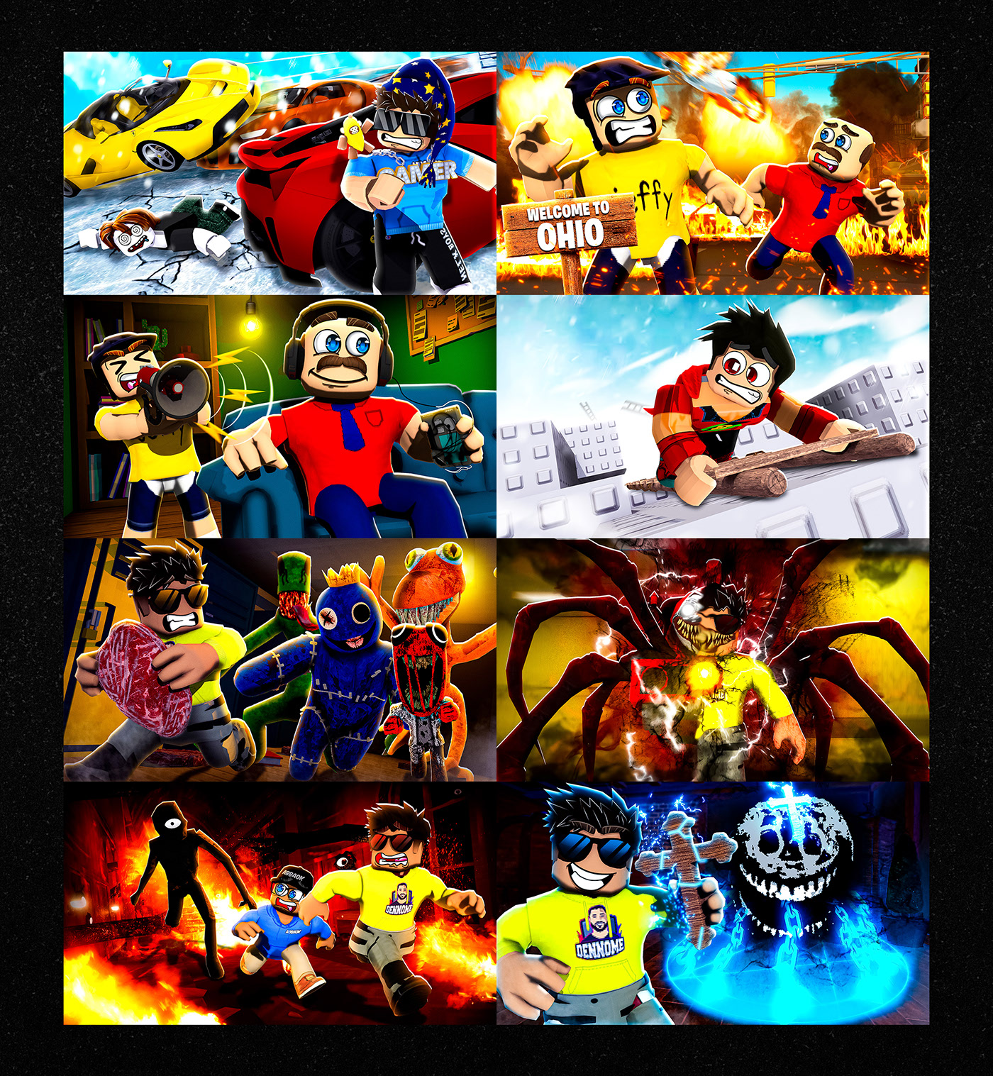 Roblox Youtube Thumbnails on Behance