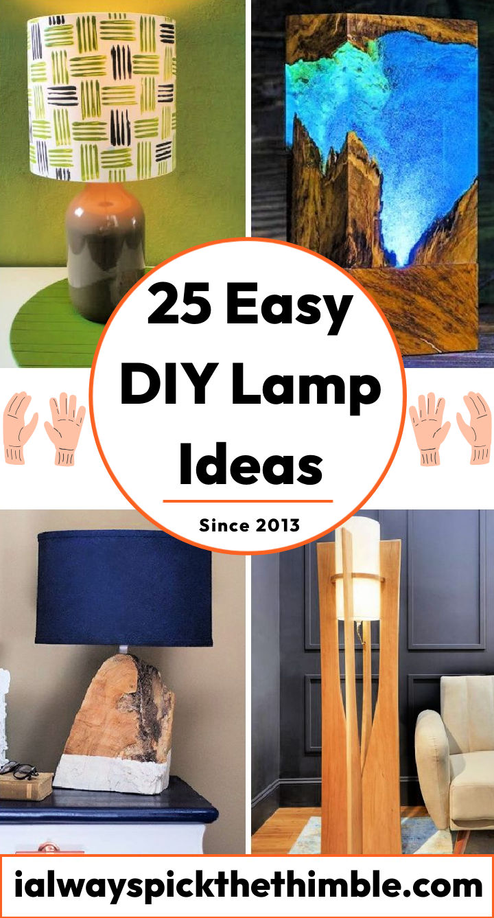 25 DIY Lamp Ideas How To Make a Table Lamp