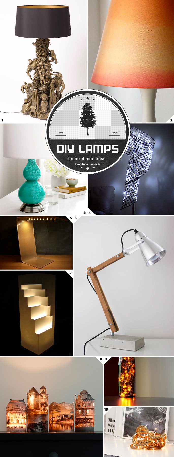 DIY Lamp Ideas From Recycling Felt to Dip Dyed Shades Home Tree Atlas