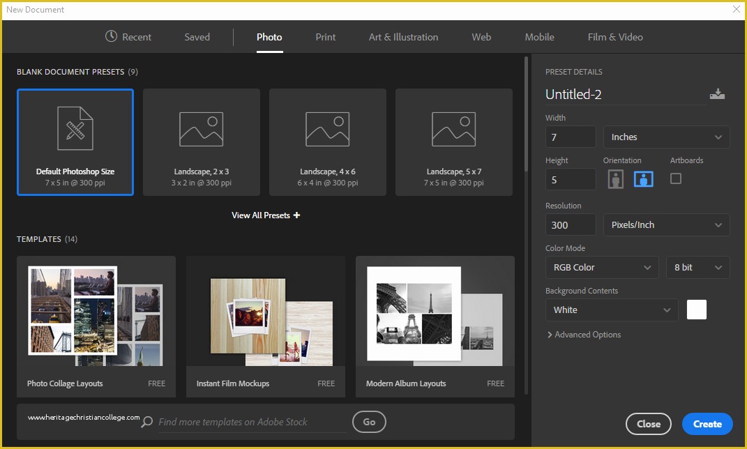 How To Use Adobe Stock Templates In Photoshop
