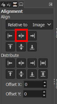 How to Center a Layer in GIMP imagy