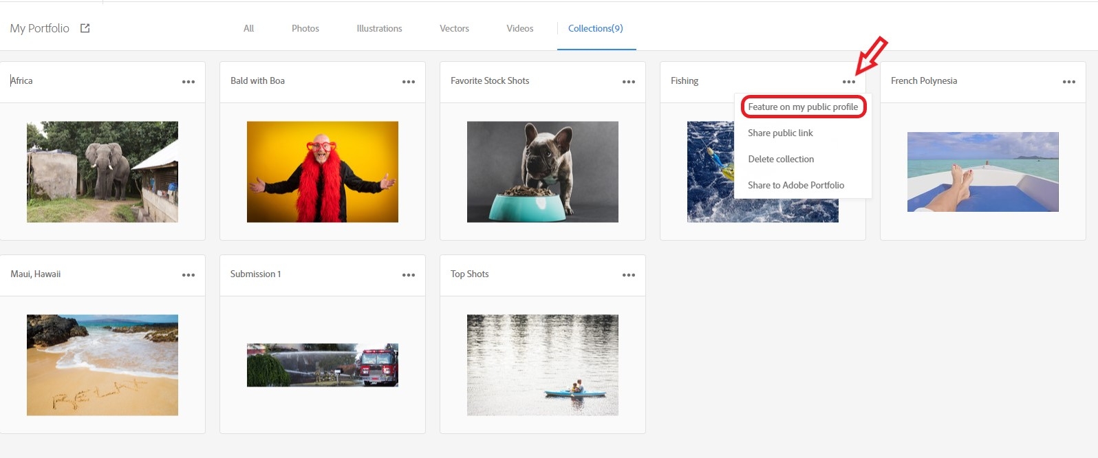 Manage your Contributor profile page