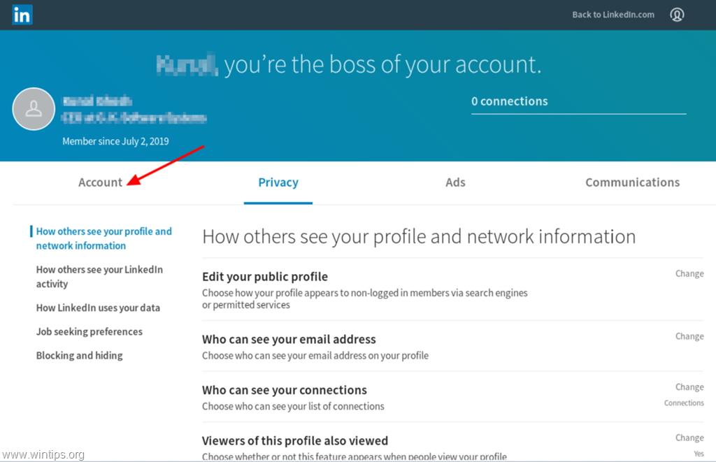 How to Permanently Delete LinkedIn Account WinTipsorg