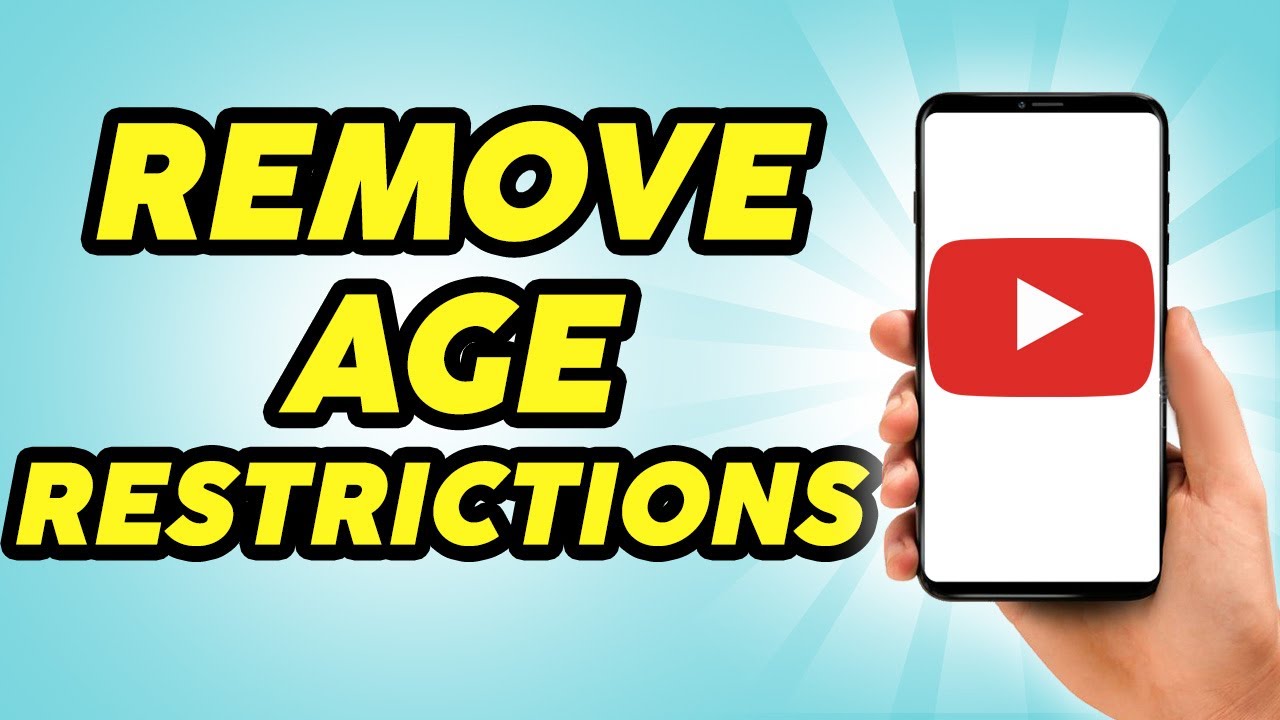 How To Remove Age Restriction On YouTube App 2024 YouTube