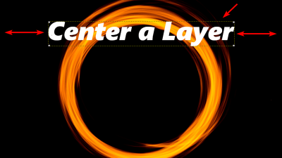 gimp how to center image