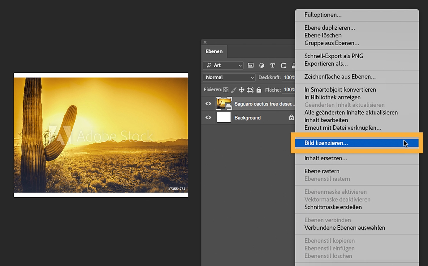 Adobe StockMedien mit einem Klick ffnen und lizenzieren
