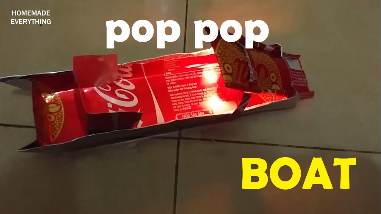 How to Make a Pop Pop Boat without using Glue making toy YouTube