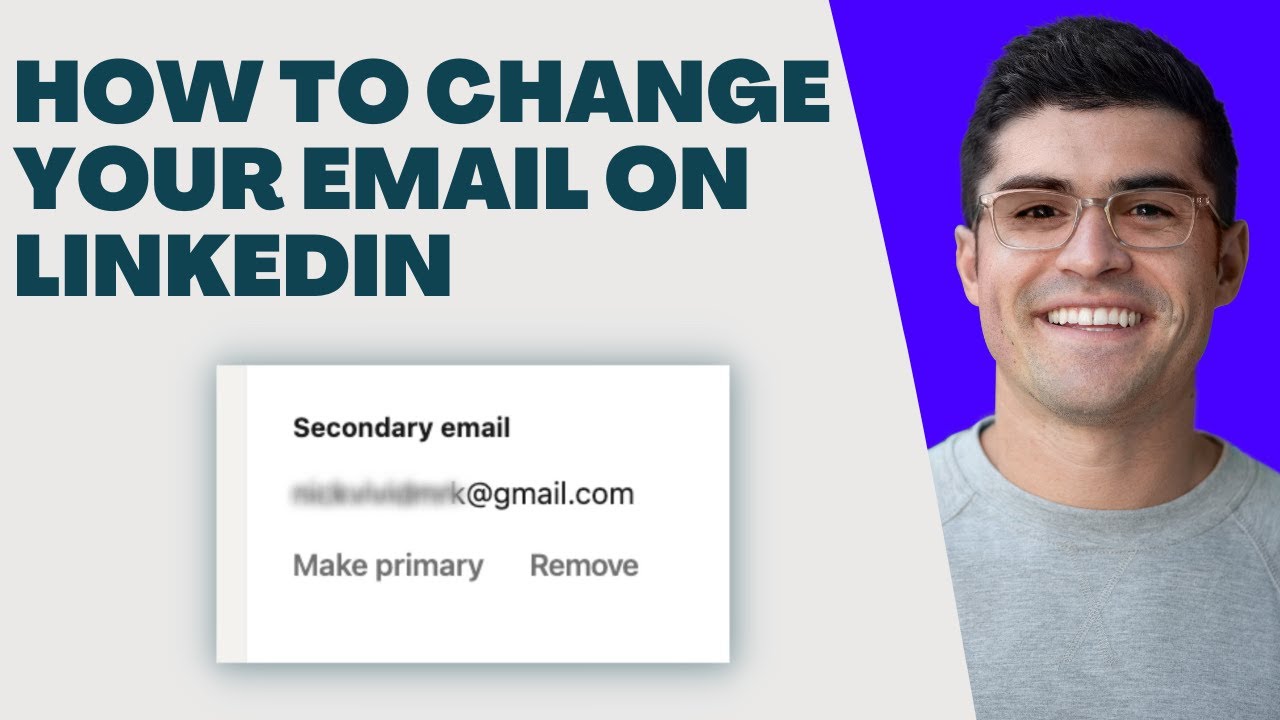 How To Change Your Primary Email On LinkedIn YouTube