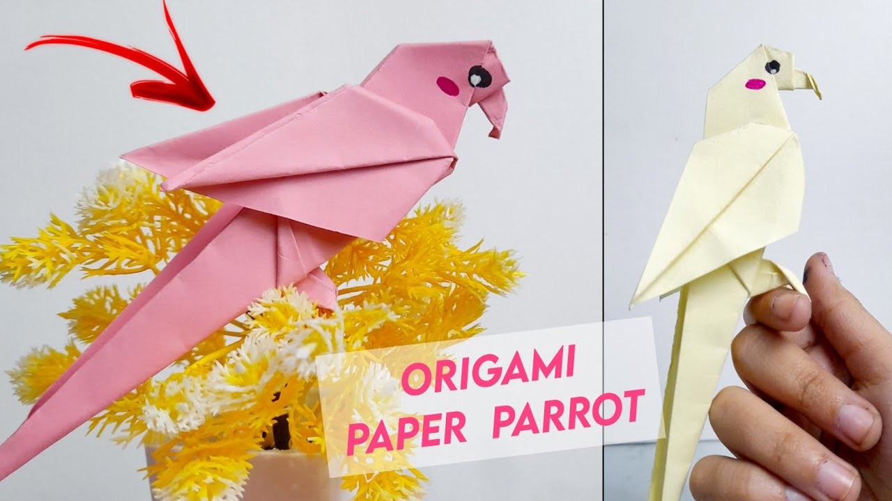 How To Make Origami Paper Parrot DIY Paper Parrot Gehna Creative Craft