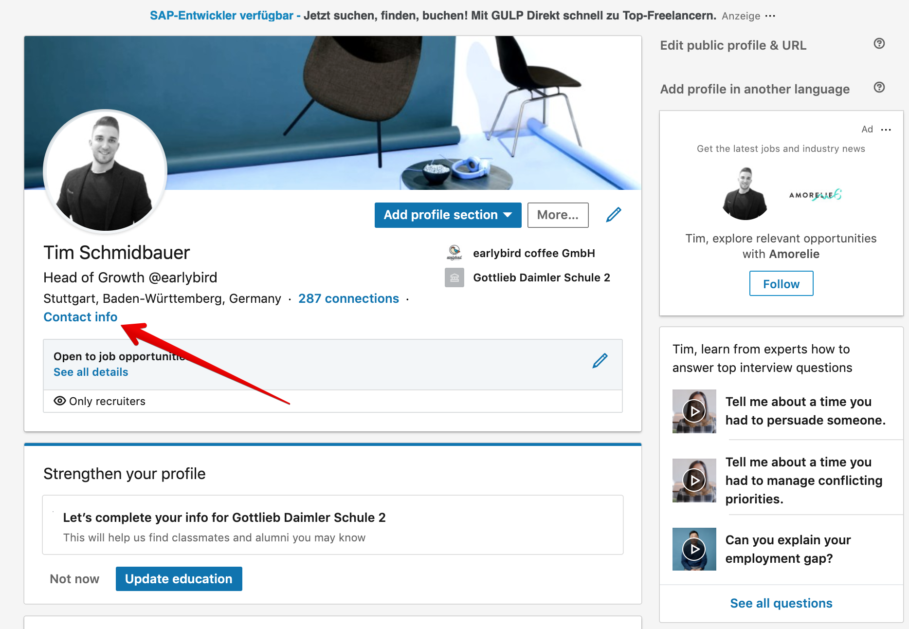 Add Calendly Link To Linkedin Denys Felisha