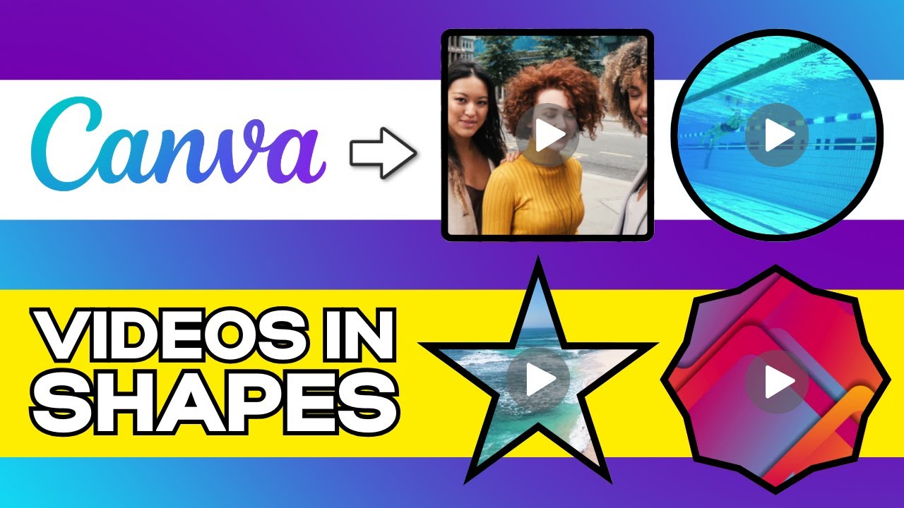How to Insert Video Into a Shape In Canva YouTube