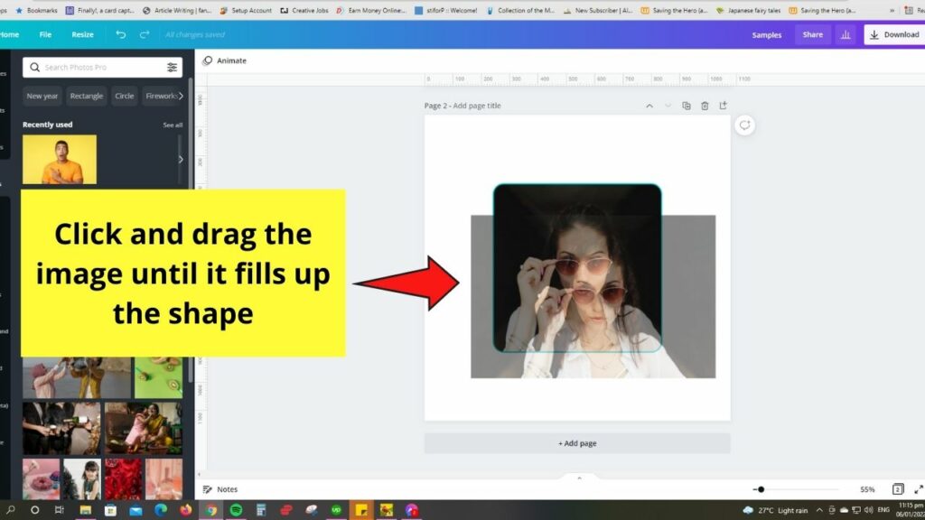 How to Put an Image into a Shape in Canva Quick Guide