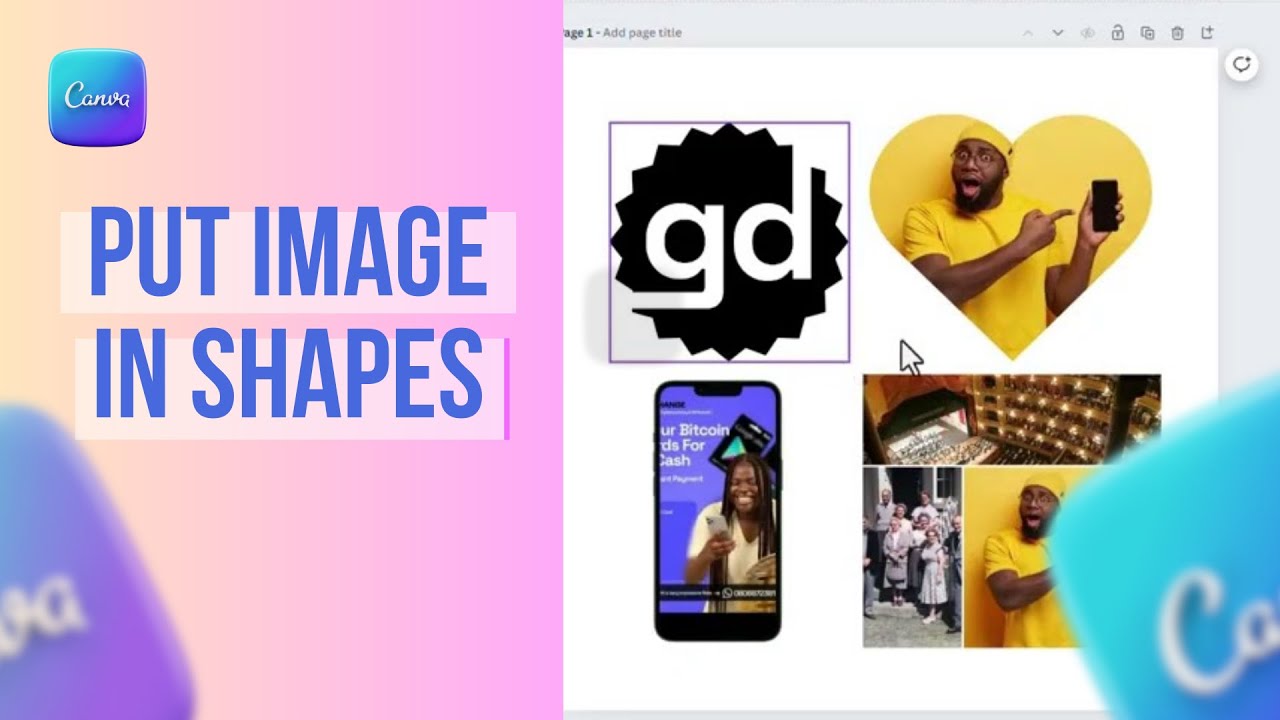 Canva Tutorial How to Put images in different shapes in canva YouTube