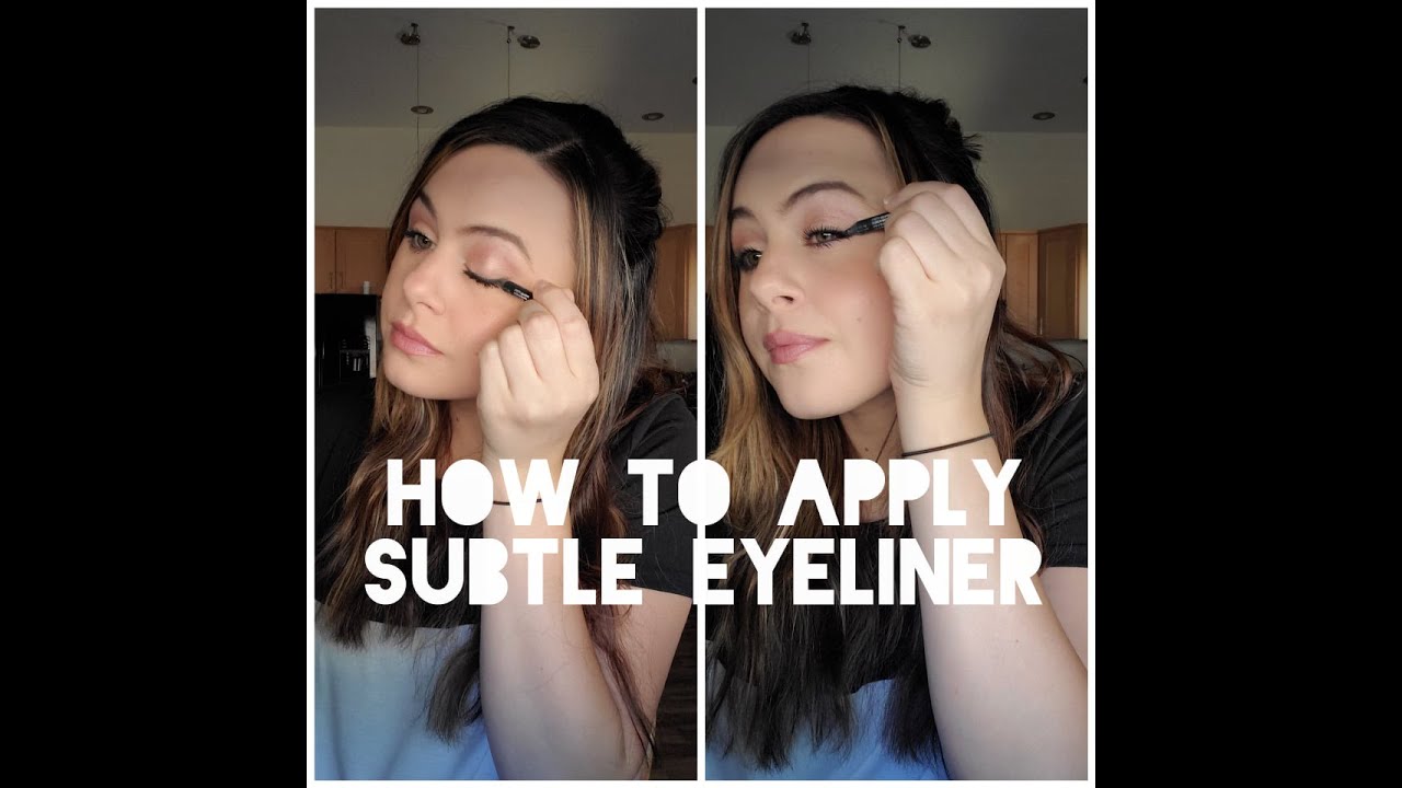 How to apply SUBTLE EYELINER with a pencil YouTube