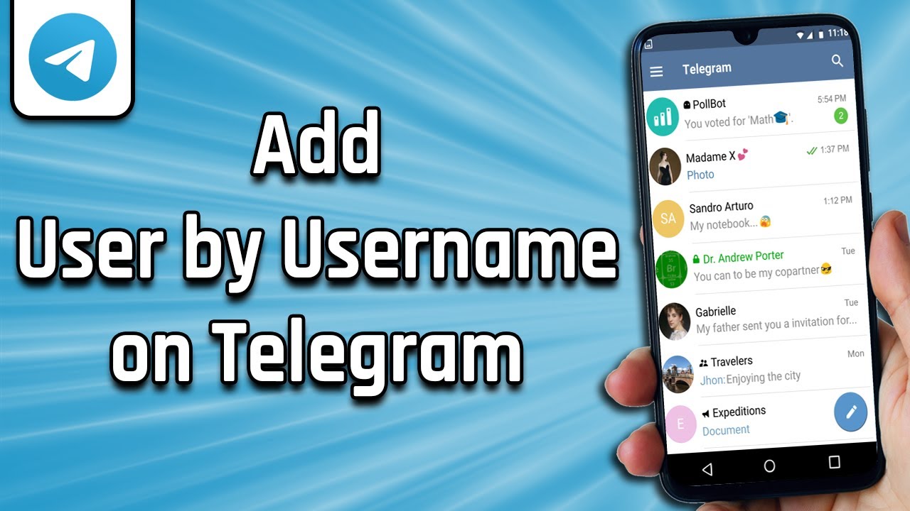 How To Add User By Username On Telegram easy YouTube