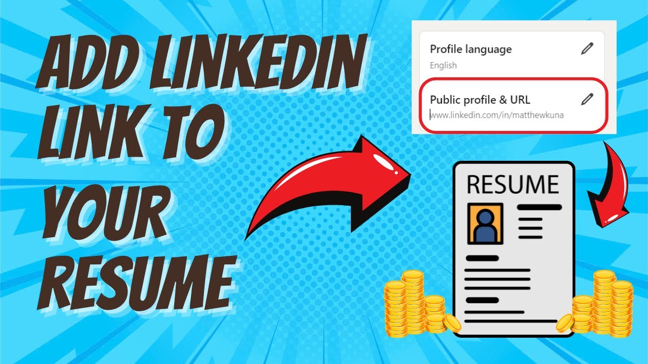 How To Add LinkedIn Link To Resume LinkedIn URL On Resume YouTube