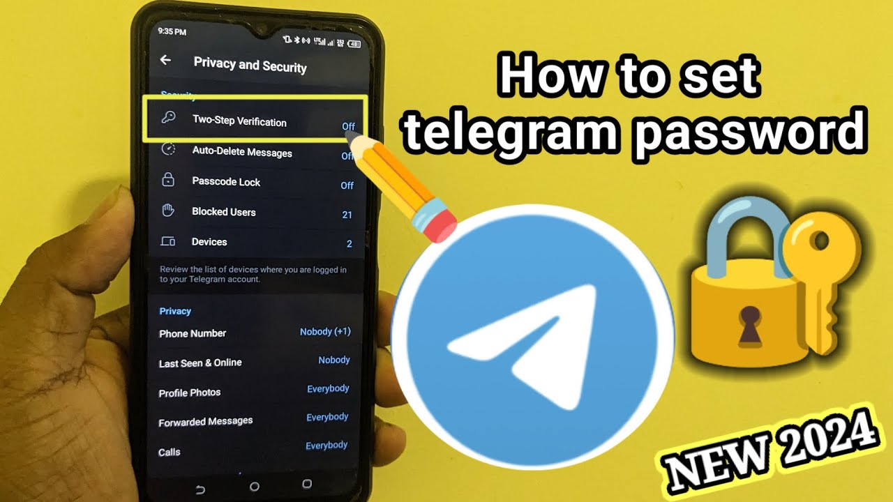 How to set password in telegram password telegram