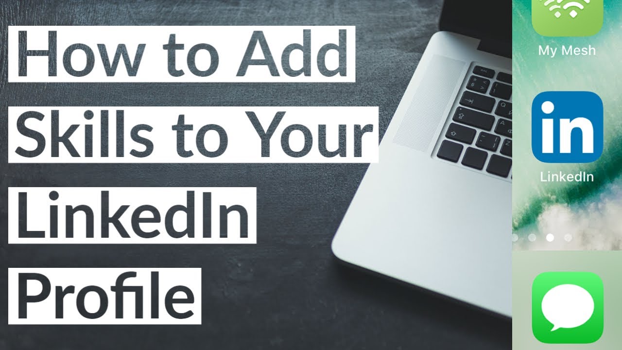 How to Add Skills to Your LinkedIn Profile 2021 Guide Tutorial YouTube