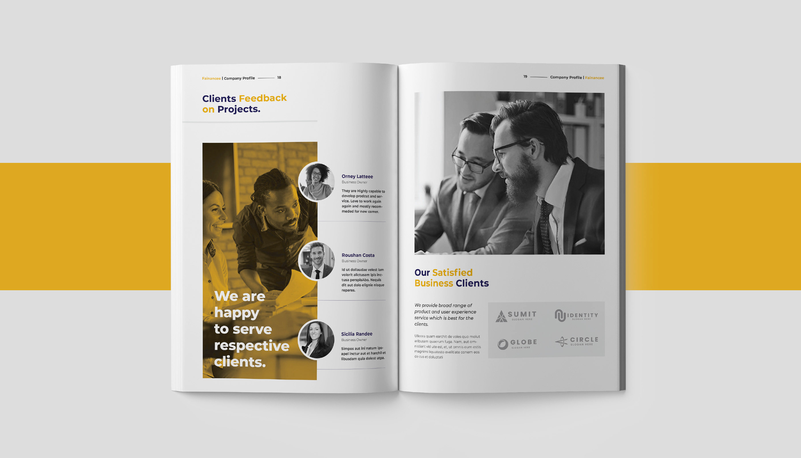 Company Profile on Behance