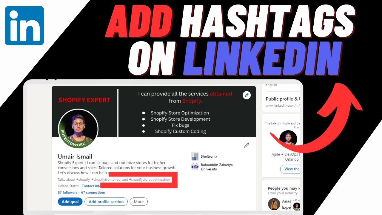 How To Add Hashtags On Linkedin Profile Quick Easy YouTube