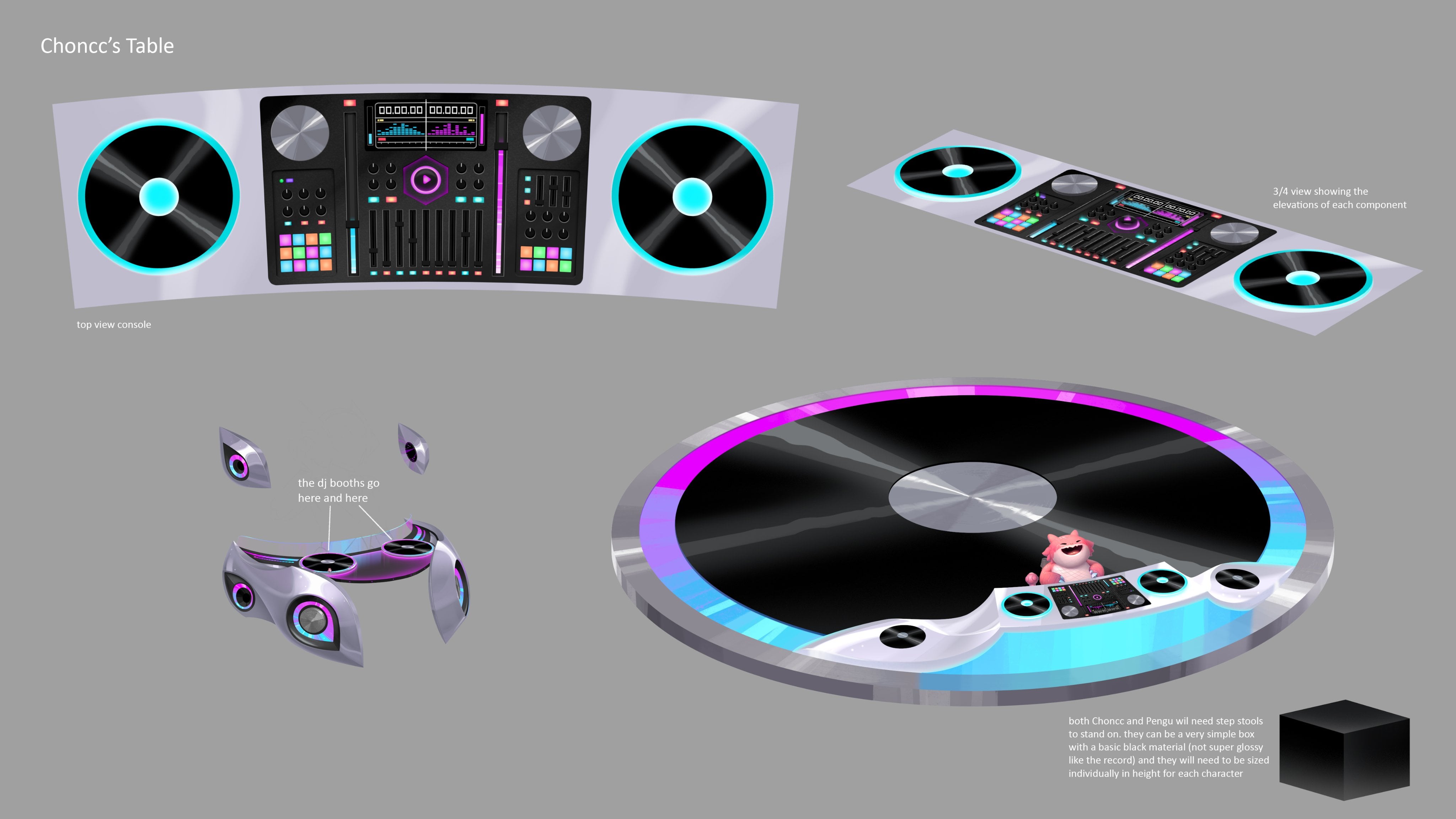 The Stadium in the REMIX RUMBLE Music Video was conceptualized to be