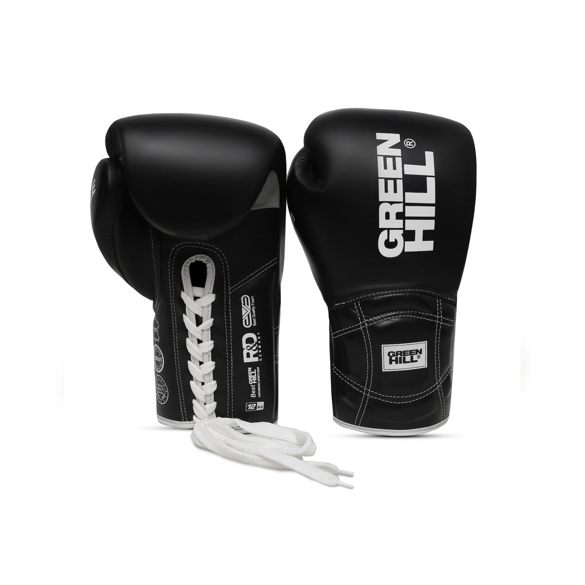 Leather Boxing Gloves Rumble with Open Mesh and Lace Closure SAMBO