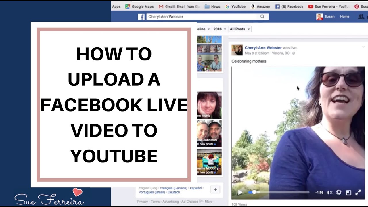 How To Upload a Facebook Live Video to YouTube  YouTube