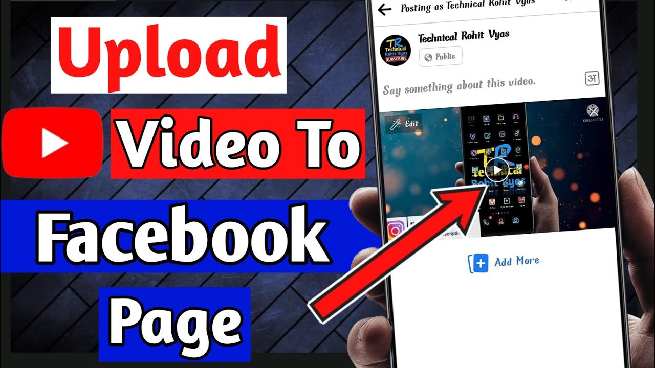 How To Upload Youtube Video On Facebook Page  Facebook Par Youtube 