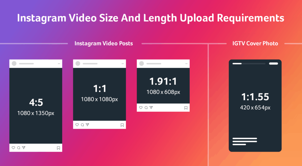Instagram Video Size Length Upload Requirements in 2020