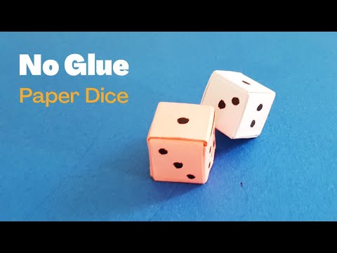 Easy Way To Make a Dice origami dice DIY How to make a paper Dice