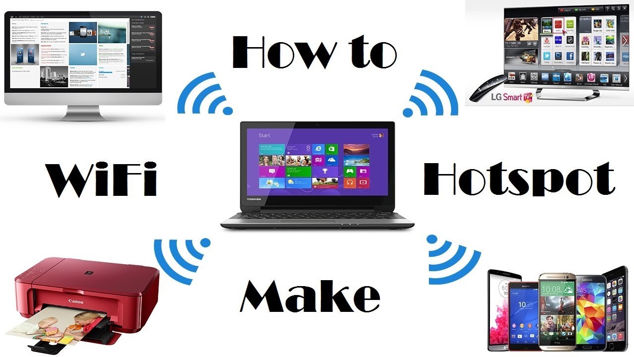 How to turn your Windows 7 8 81 Laptop into a WiFi Hotspot YouTube