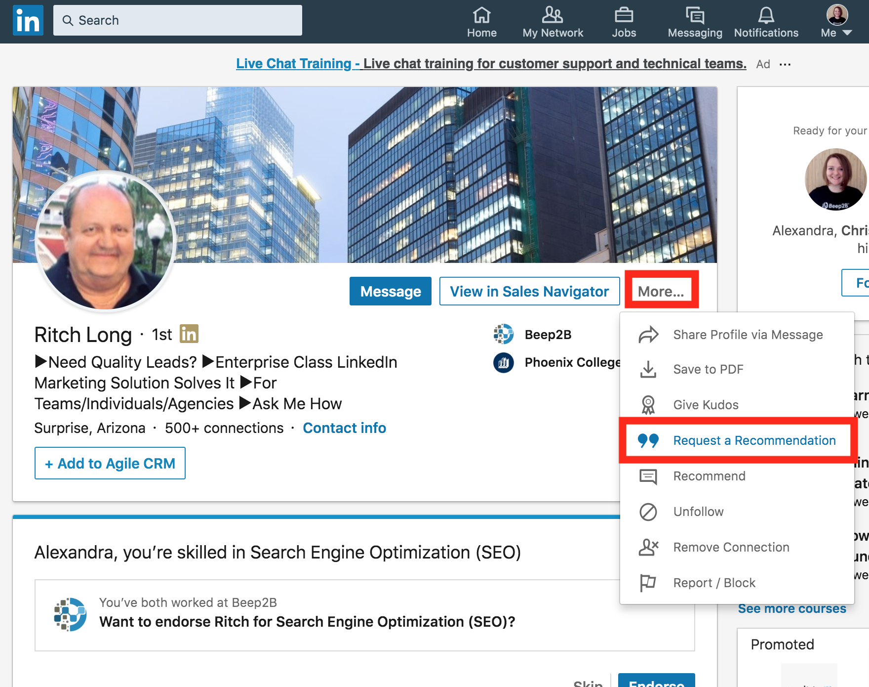 How to Request Recommendations on LinkedIn B2B Marketing Blog