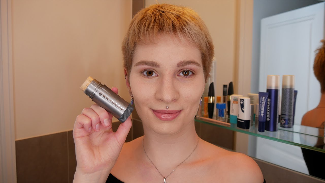 Kryolan TV Paint Stick Review Demonstration and how to use it Shade