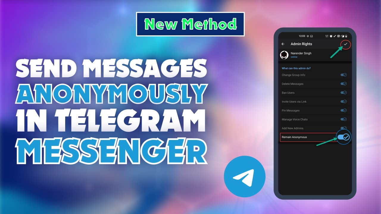 How to Send Messages Anonymously in Telegram Groups skillswave YouTube