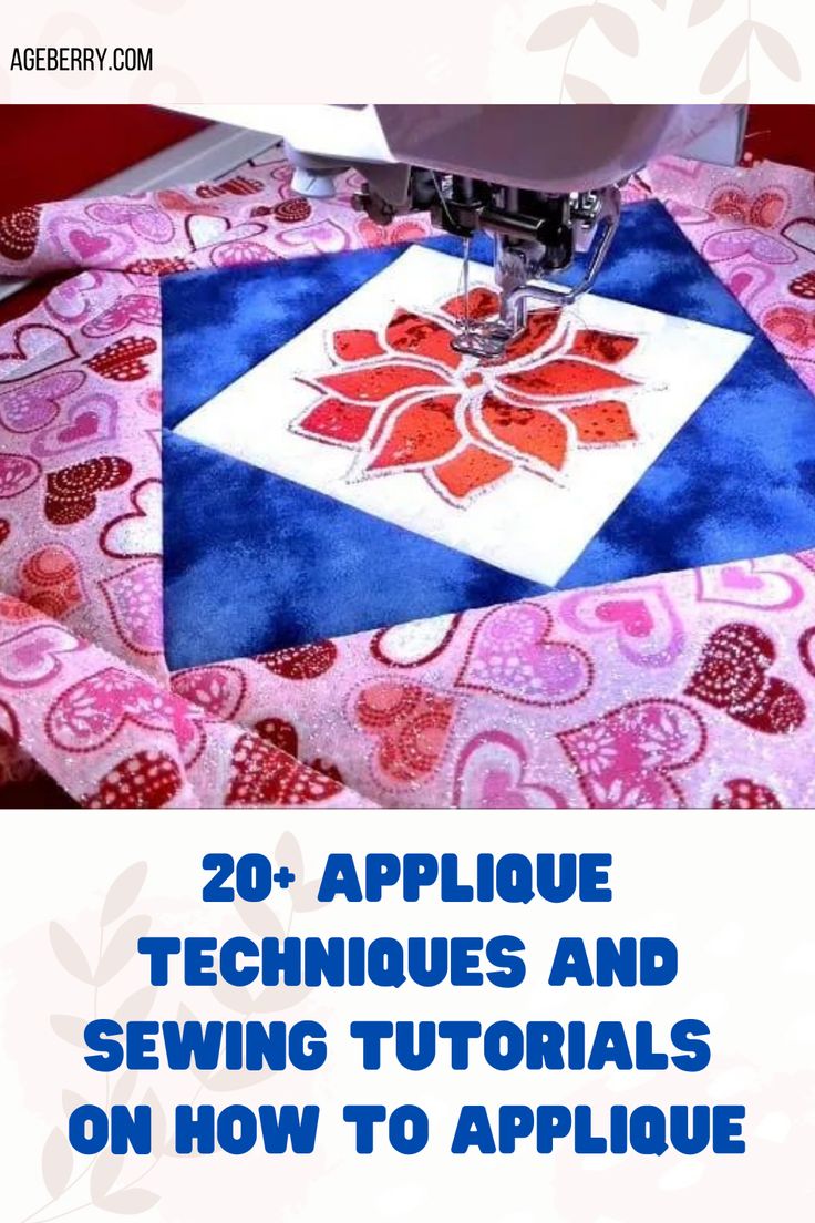 20 applique tutorials applique techniques and ideas Applique