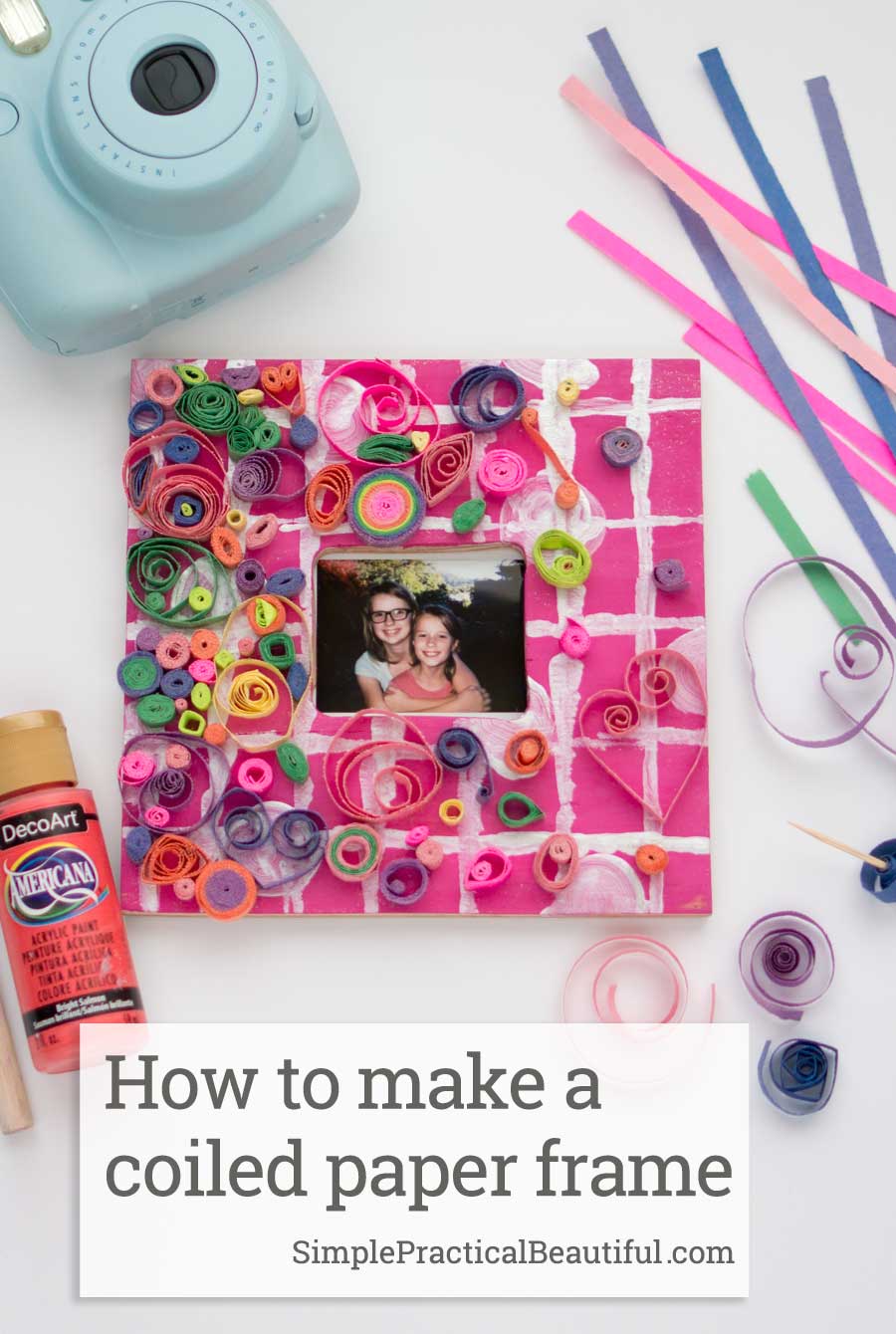 iumnomadbloggse How to make photo frame with paper