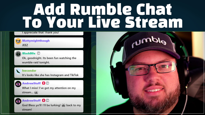 Shared post How To Add Rumble Chat To Your Live Stream Updated 31723