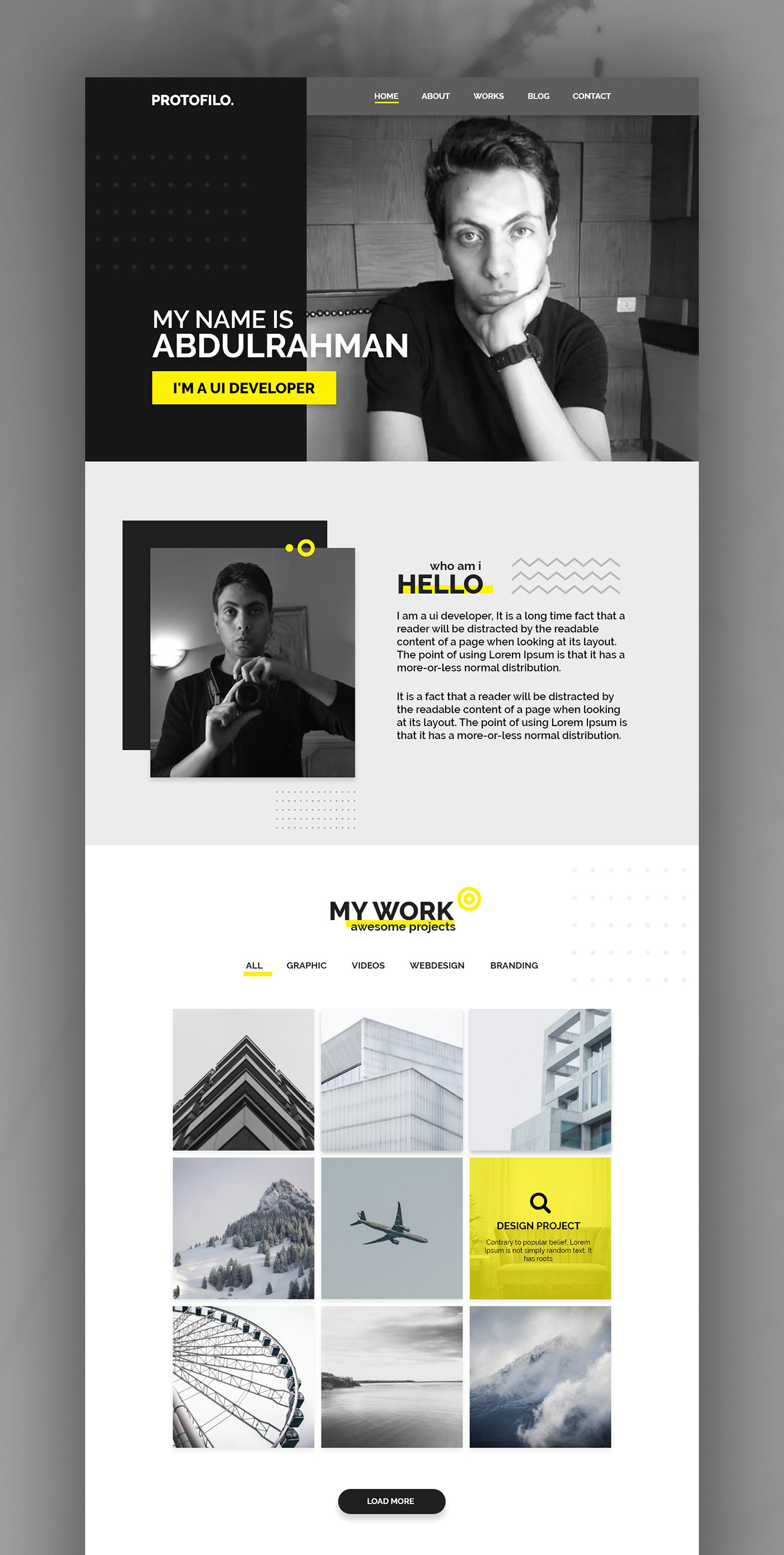 My Portfolio Website UXUI Behance