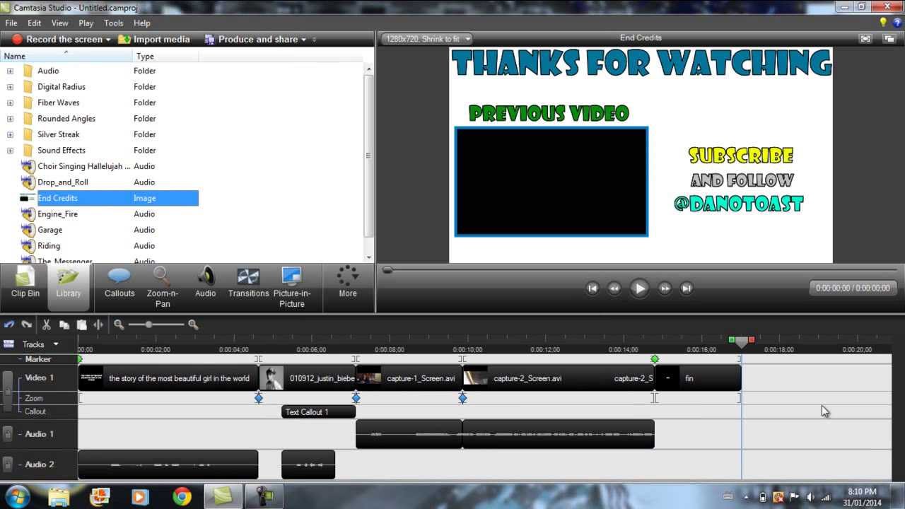 HOW TO EDIT VIDEOS Camtasia Studio 7 or 8 YouTube