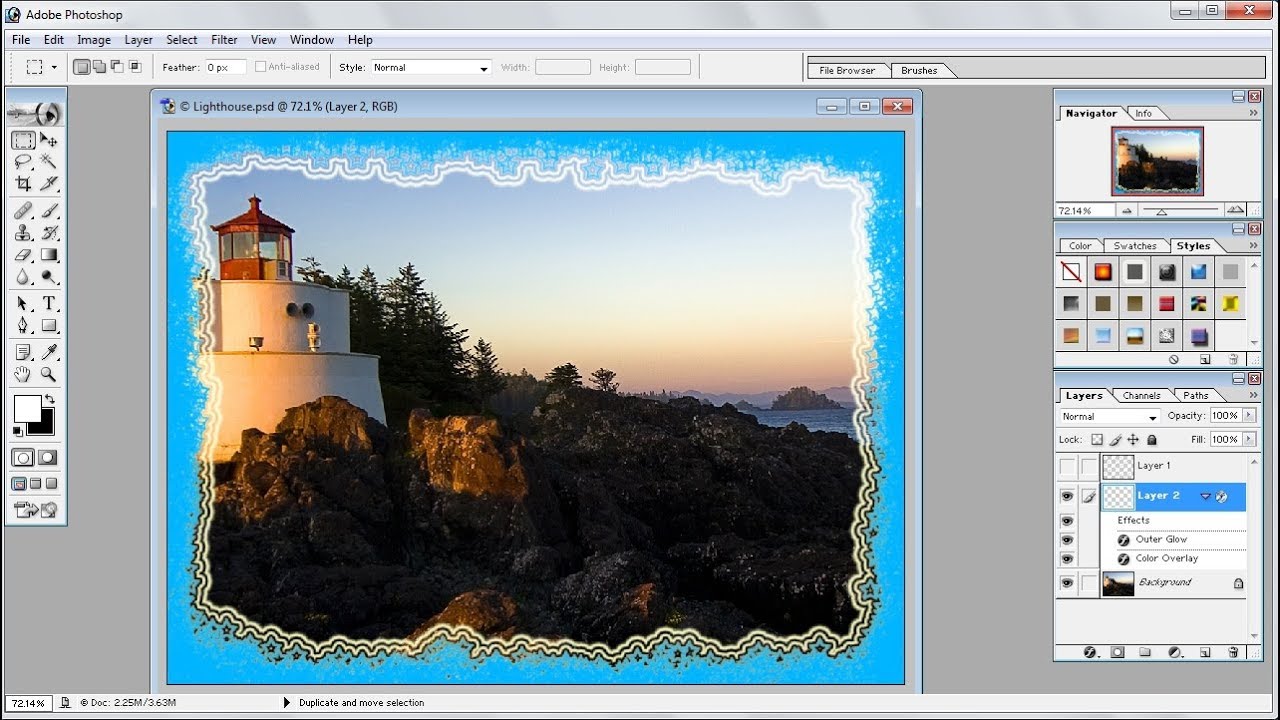 Photoshop tutorials How to Create Your Own Photo Frame in Photoshop
