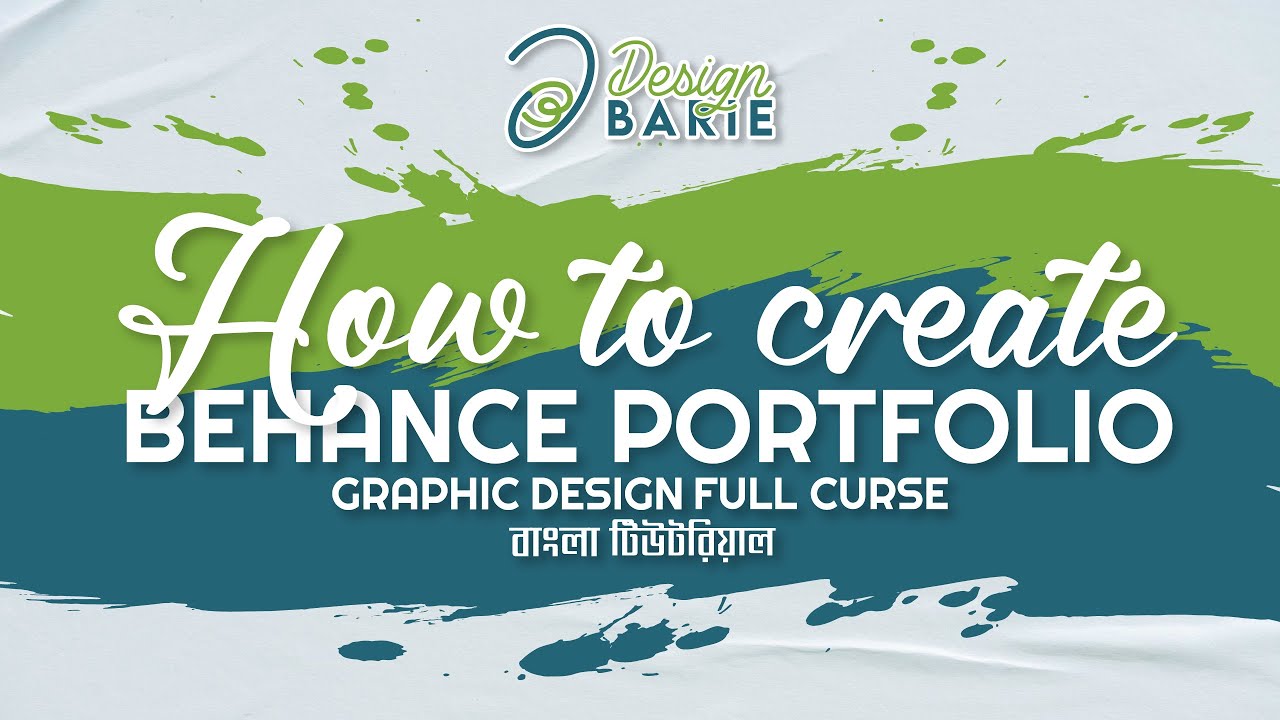 Graphic design full course class 36 Creating Your Behance Portfolio