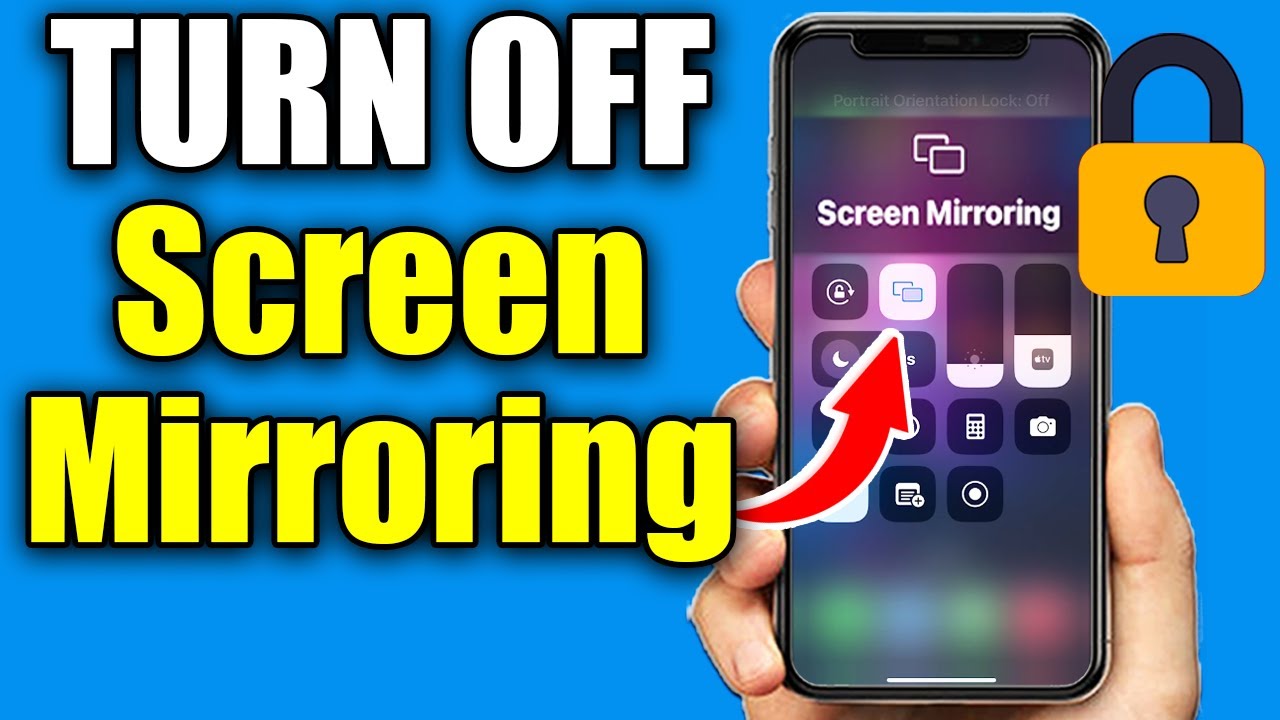 How To Turn Off Screen Mirroring On iPhone iPad Easy Guide YouTube