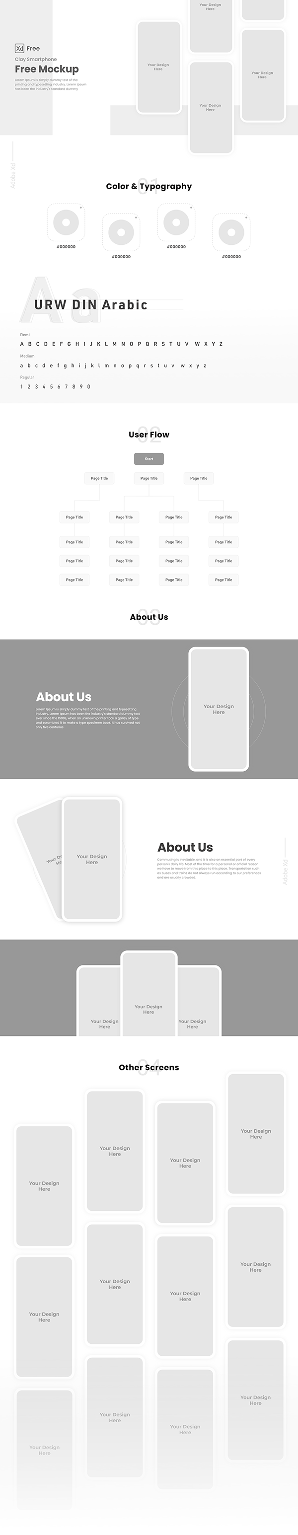 Free Behance Presentation Template Behance