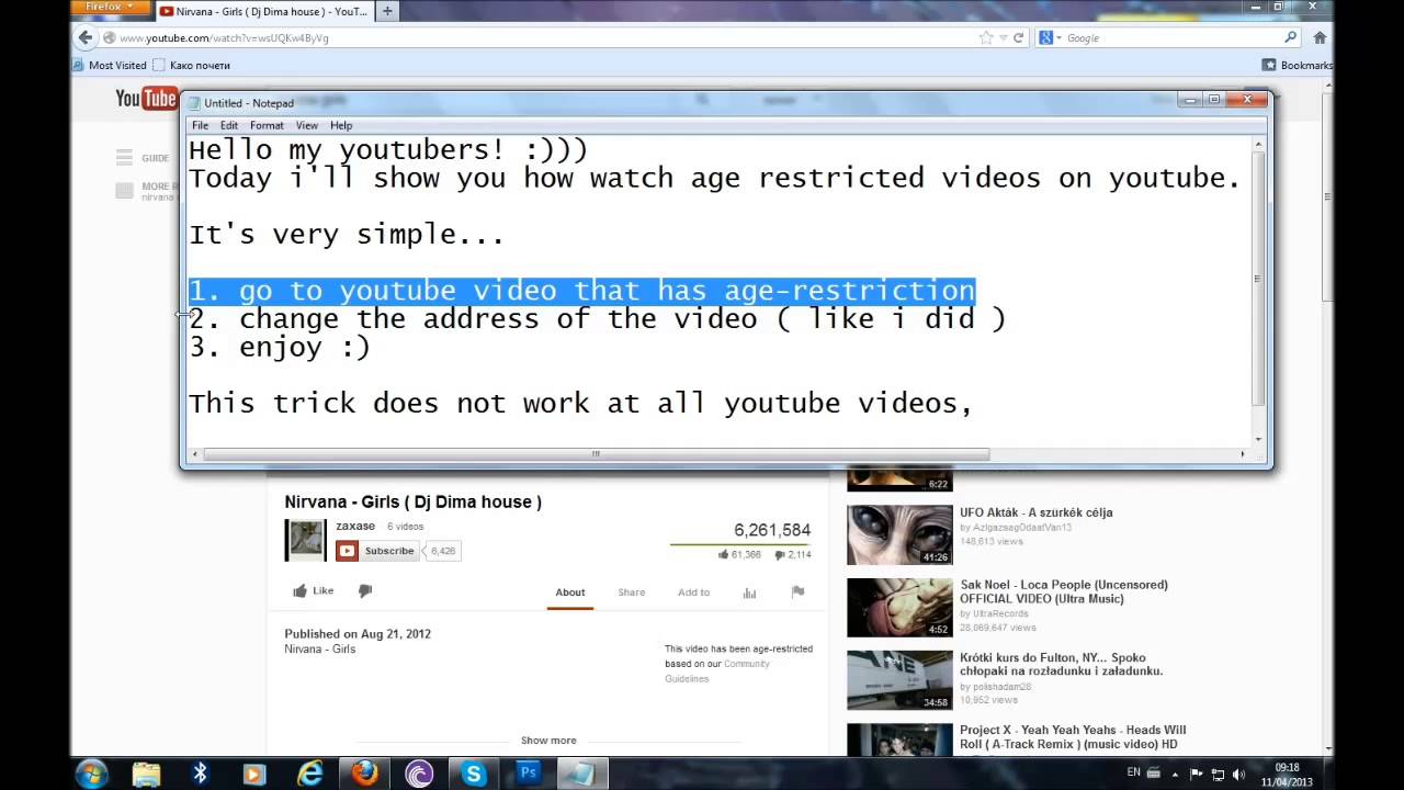 How to watch agerestricted videos on youtube YouTube