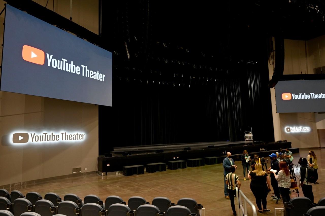 Take a look inside the allnew technologyfilled YouTube Theater next 