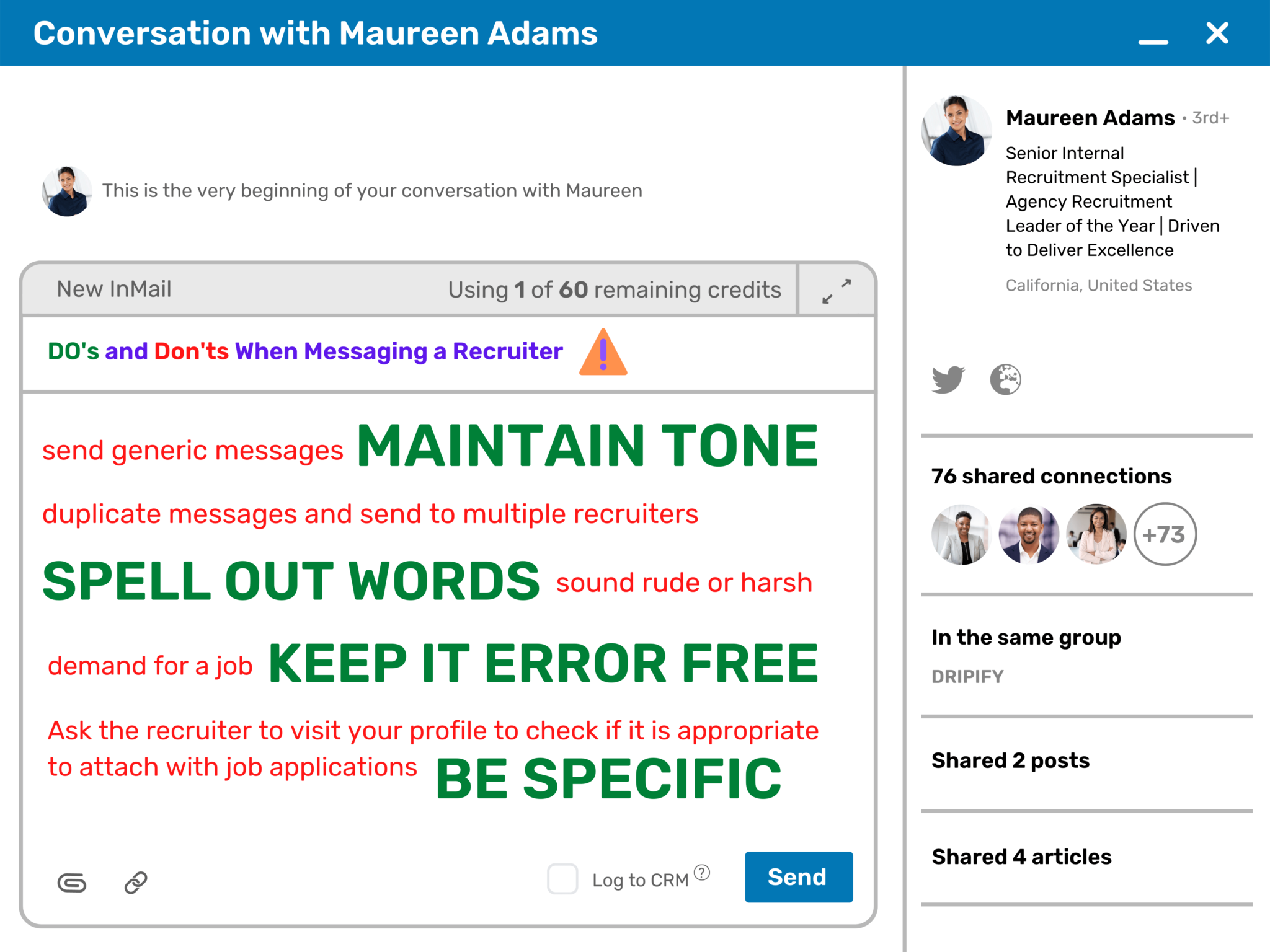 How to Reach Out to a Recruiter on LinkedIn 6 Examples Dripify