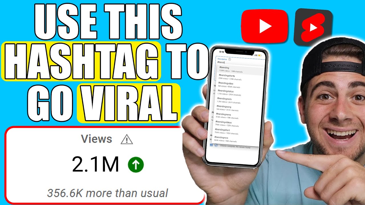 Use These Hashtags To Go VIRAL on YouTube Shorts in 2024 BEST YouTube